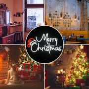 Merry Christmas Neon Sign Christmas LED Sign Light with Acrylic Board,Art Wal...