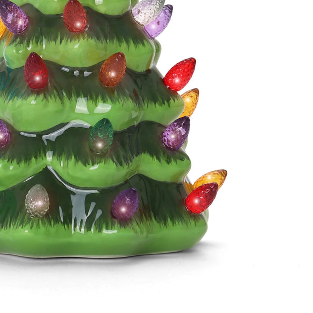 Ceramic Christmas Tree Night Light (Green)
