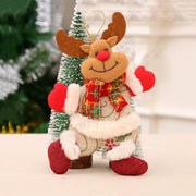 Santa Claus Legs Christmas Tree Decoration Plush Door Decor Santa Claus Elf Leg Christmas Decor for Home Hanging Ornaments