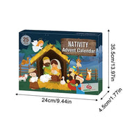 Advent Calendar 2024 Nativity Set Christian Religious Advent Calendar 2024 Christmas Advent Calendar Christian Religious Advent