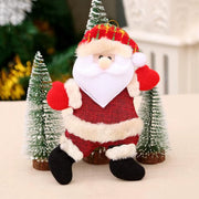 Santa Claus Legs Christmas Tree Decoration Plush Door Decor Santa Claus Elf Leg Christmas Decor for Home Hanging Ornaments