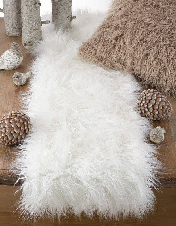 Ciacci Faux Fur Table Runner