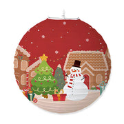 Christmas Paper Lanterns Father Christmas Snowman Moose Party Lanterns Christmas Outdoor Party Decoration Christmas Decorations