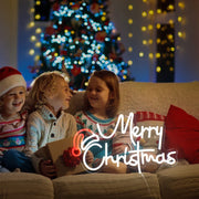 Merry Christmas Neon Sign Christmas LED Sign Light with Acrylic Board,Art Wal...