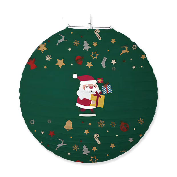 Christmas Paper Lanterns Father Christmas Snowman Moose Party Lanterns Christmas Outdoor Party Decoration Christmas Decorations