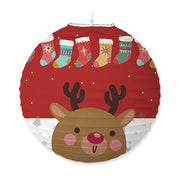 Christmas Paper Lanterns Father Christmas Snowman Moose Party Lanterns Christmas Outdoor Party Decoration Christmas Decorations