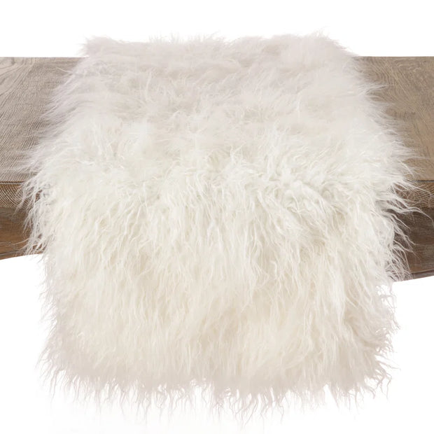Ciacci Faux Fur Table Runner