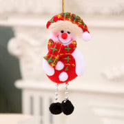 Santa Claus Legs Christmas Tree Decoration Plush Door Decor Santa Claus Elf Leg Christmas Decor for Home Hanging Ornaments