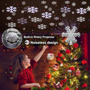 Christmas Tree Topper, Purtuemy 3D Snowflake Projection Lighted Tree Topper